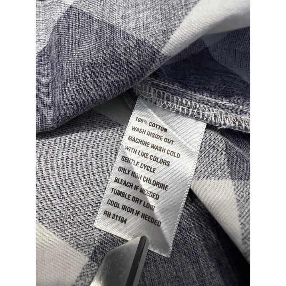 Crown & Ivy Curvy women’s top size 2X buffalo plaid navy white - Picture 6 of 10